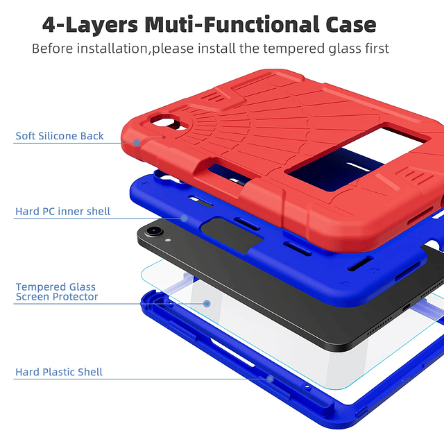 Funda para iPad Mini 6 para niños con protector de pantalla