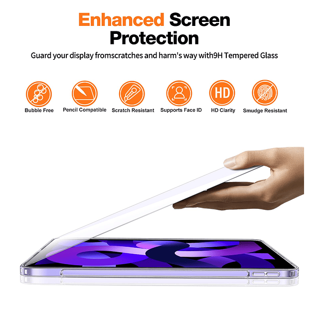 Funda transparente para iPad-Air de 5.ª/4.ª generación, con