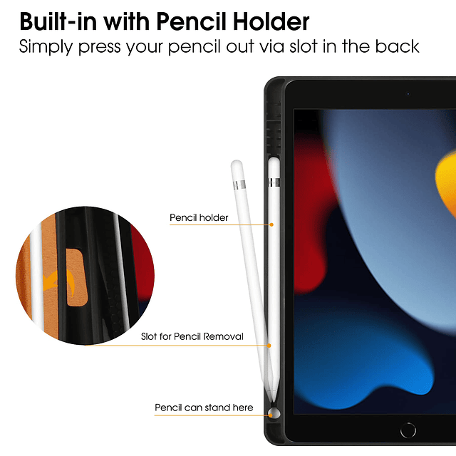 Funda para iPad de 9.ª/8.ª/7.ª generación 2021/2020/2019 de