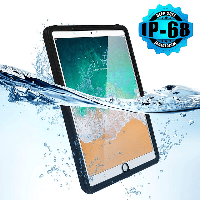 Funda impermeable para iPad de 9,7 pulgadas 2017/2018, IP68