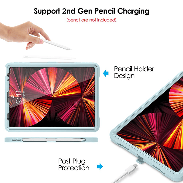 Funda para iPad Pro de 11 pulgadas 2022 4.a generación/2021