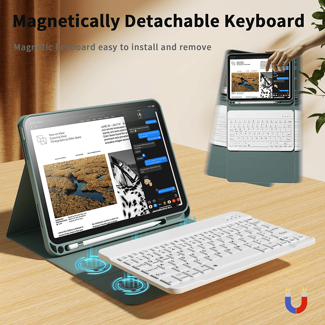 kenke Funda con teclado para iPad de 10.ª generación de 10,9