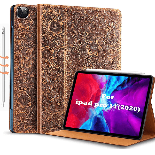 Funda de Cuero Genuino para iPad Pro 11 Pulgadas 2022/2021 4