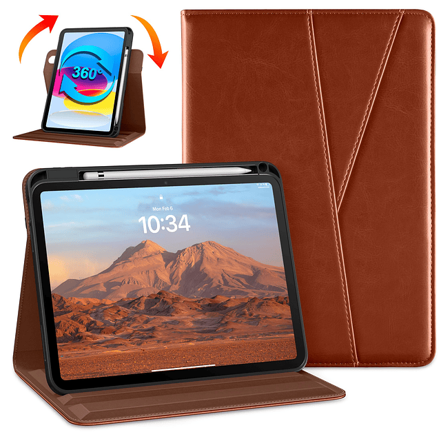 Funda giratoria para iPad de 10.ª generación de 10,9 pulgada