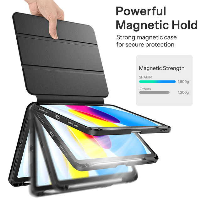 Funda híbrida para iPad 10.ª generación de 10,9 pulgadas con