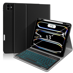 Funda con teclado retroiluminado para iPad Pro de 13" M4, 7.