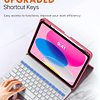 Funda con Teclado para iPad de 10.ª Generación con Teclado,