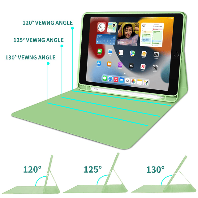 Funda con teclado para iPad de 9,7 pulgadas 2018 6.ª generac