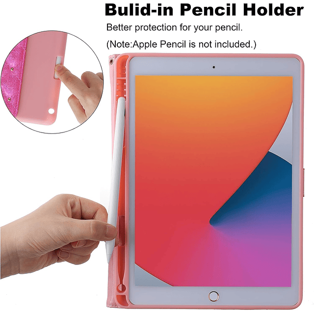 Funda para iPad de 10.ª generación con portalápices, cubiert