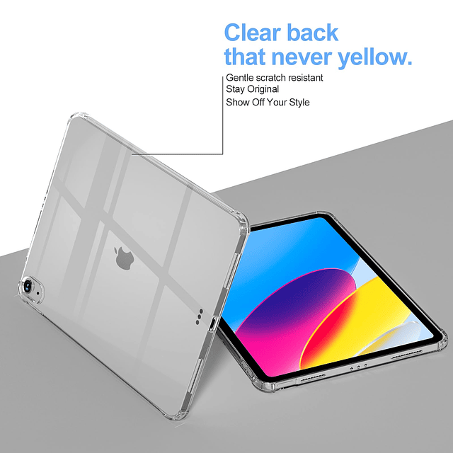 Funda transparente para iPad de 10.ª generación, para iPad 1