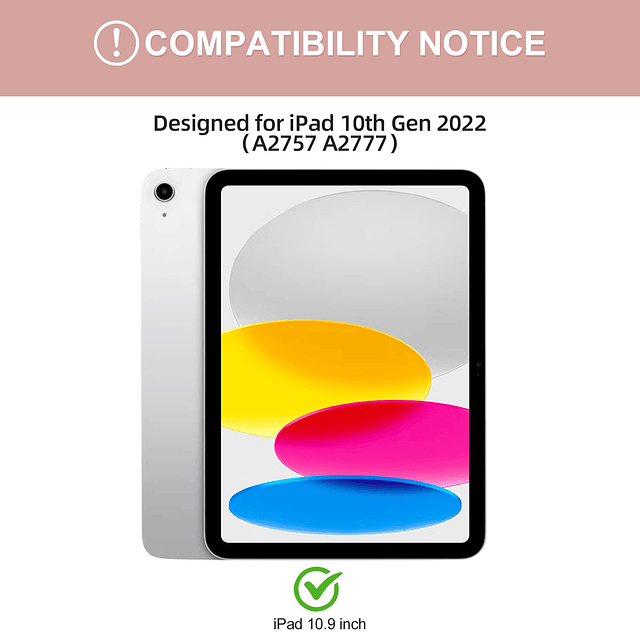 para iPad de 10.ª generación con teclado de 10.9 pulgadas 20