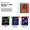 Funda para iPad Pro de 13 pulgadas M4 2024, portalápices inc