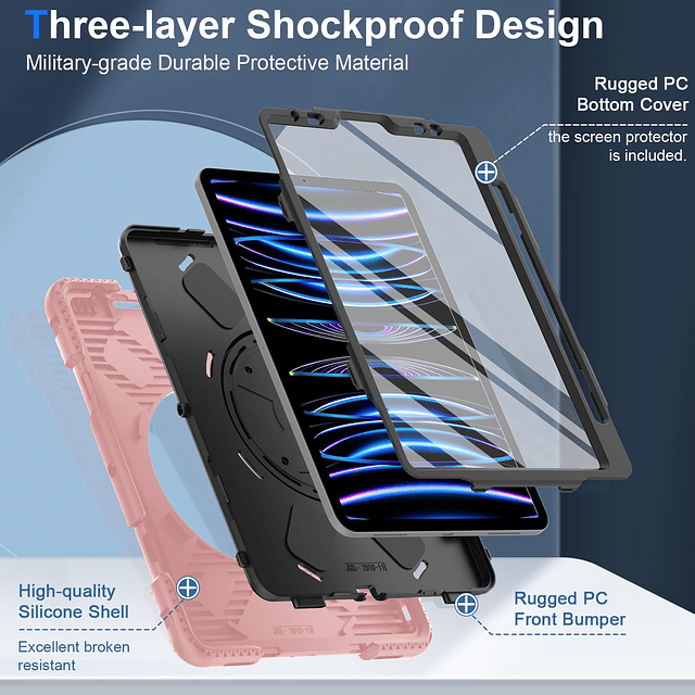 Funda para iPad Pro de 11 pulgadas 2022/2021: Funda protecto