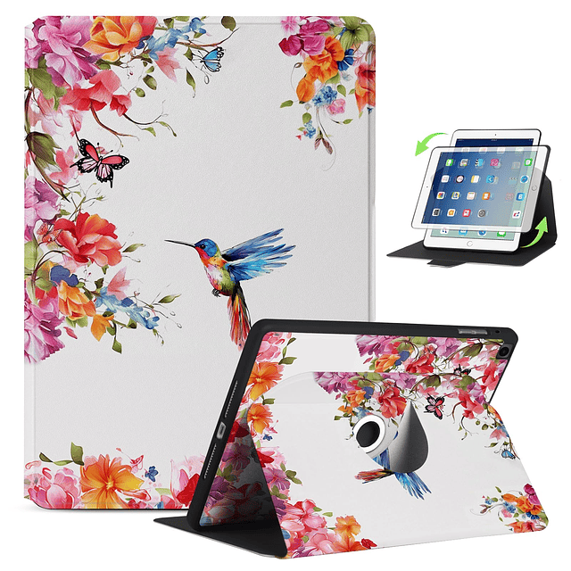 Funda giratoria 360 para iPad de 10,2 pulgadas 9.ª/7.ª/8.ª g