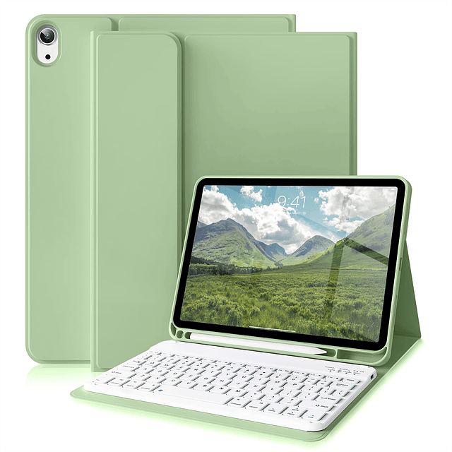 Funda para iPad de 10.ª generación con teclado de 10.9 pulga