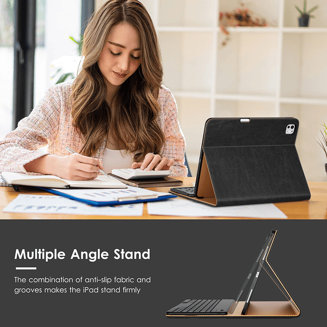 Funda con Teclado para iPad Pro de 13 Pulgadas M4 2024, Fund