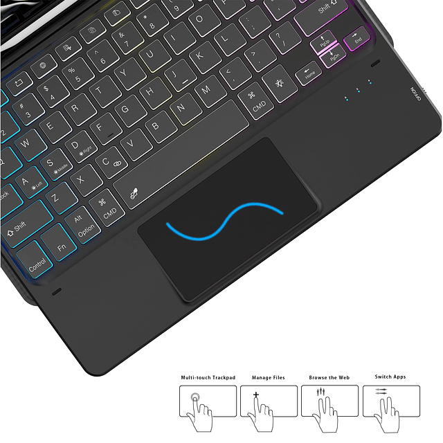 Funda para iPad Pro de 11 pulgadas M4 2024 con teclado desmo