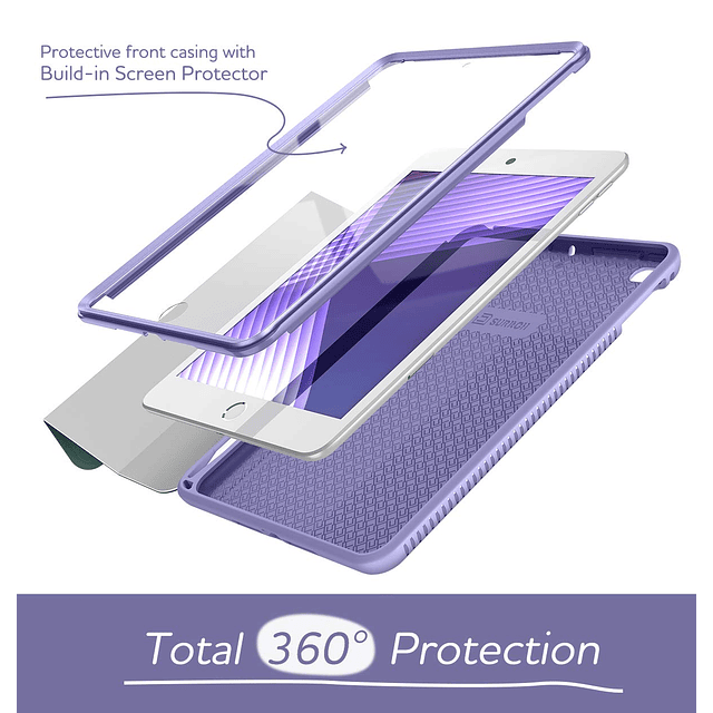 Funda para iPad Mini 4/iPad Mini 5, Protector de Pantalla In