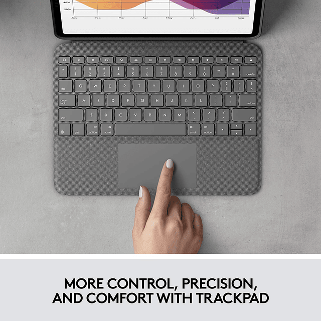 Funda con teclado Folio Touch para iPad con trackpad y conec