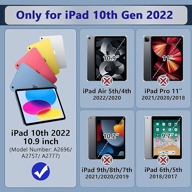 Funda para niños para iPad de 10.ª generación con portalápic