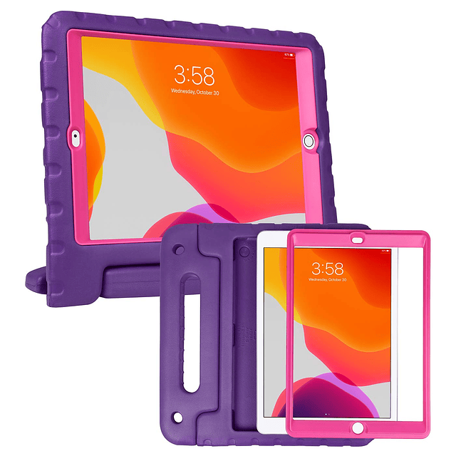 Funda para iPad de 9.ª generación para niños con protector d