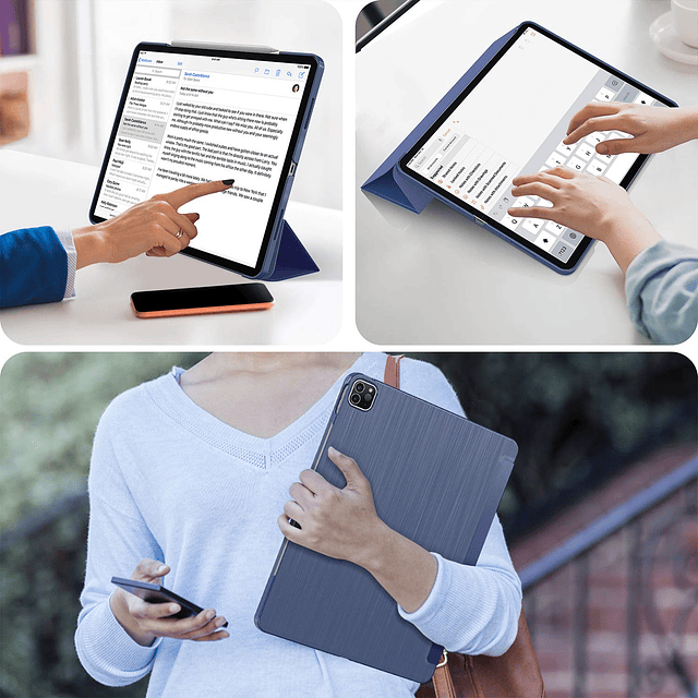 Funda para iPad Pro 12.9 2022 2021 6.ª 5.ª generación Soport