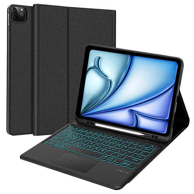 Funda para iPad Pro 12.9 con teclado de 6.ª/5.ª/4.ª/3.ª gene