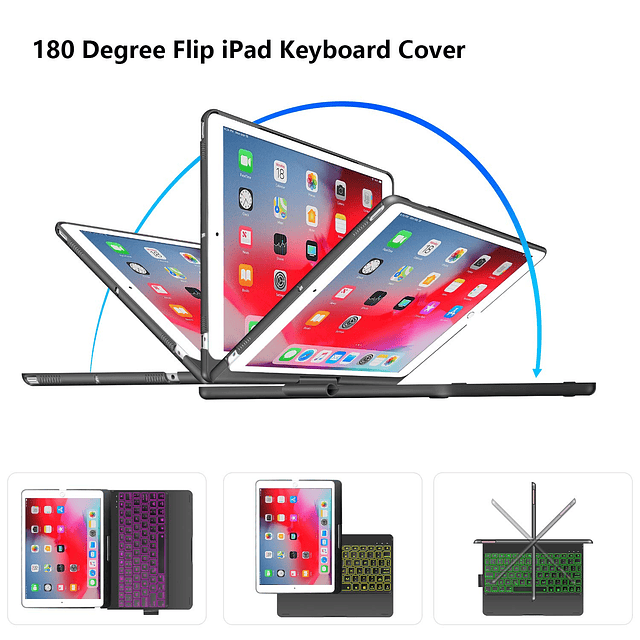 Funda con teclado para iPad para iPad de 6.ª generación 2018