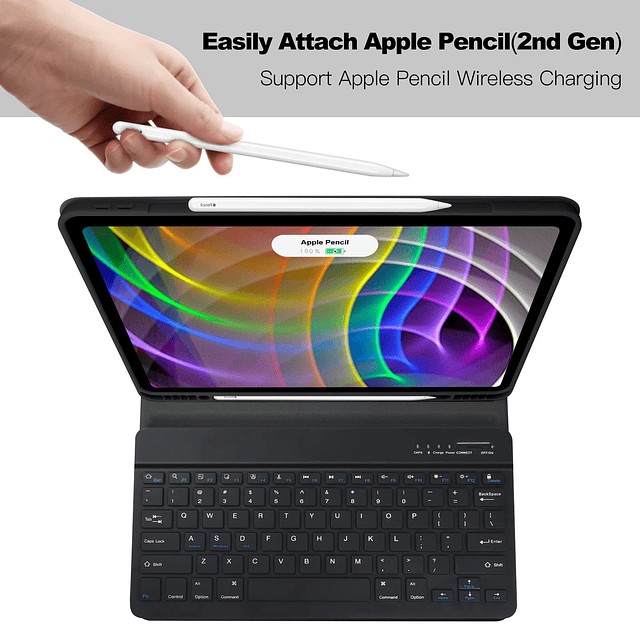 Funda con teclado para iPad Air de 13 pulgadas M2 2024, fund