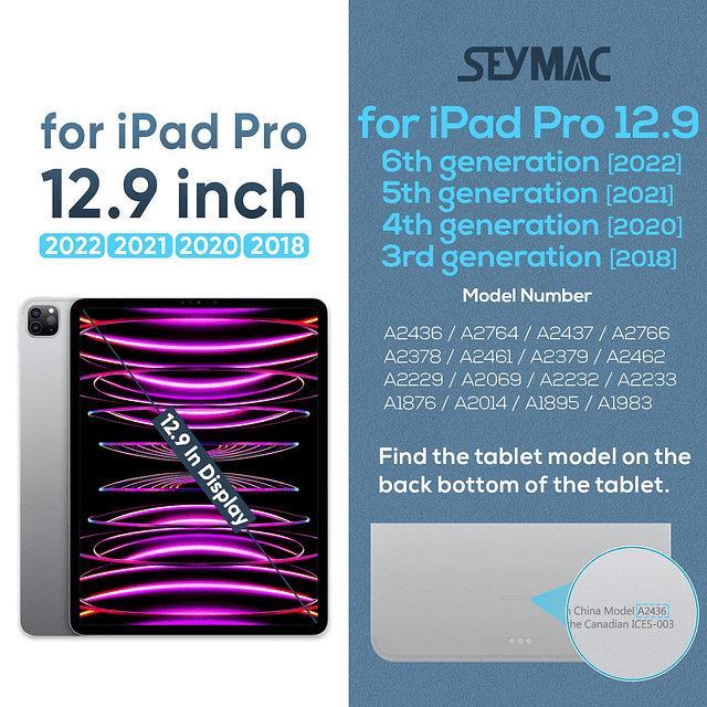 Funda para niños para iPad Pro 12.9 2022/2021/2020/2018, fun