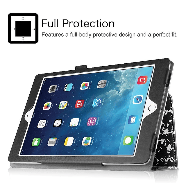 Funda Folio para iPad Mini 1/2/3 Funda Slim Fit Smart Stand