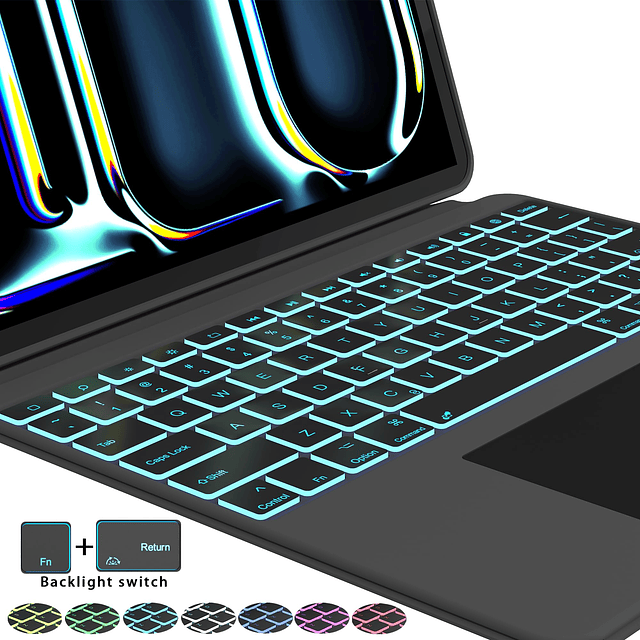 Funda para iPad Pro de 13 pulgadas M4 2024 con teclado desmo