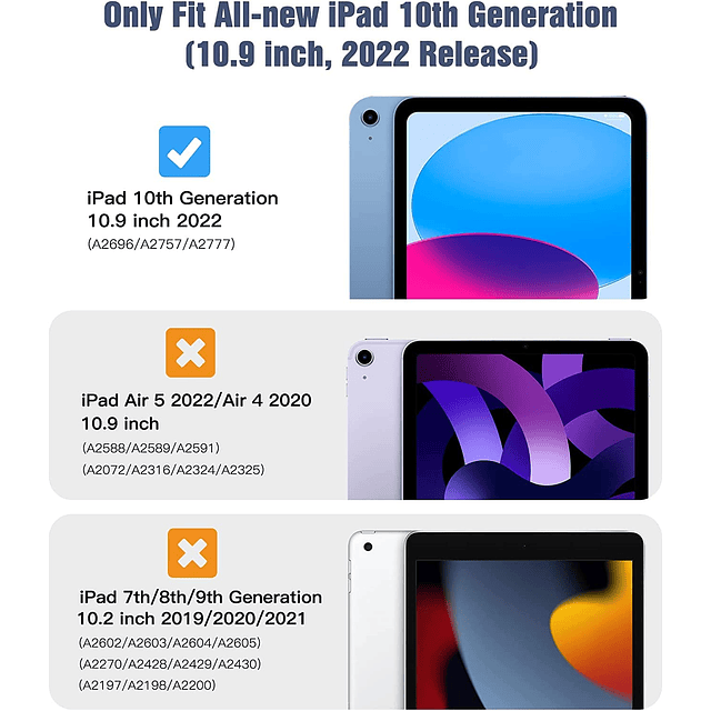 Funda para iPad de 10.ª generación para niños, iPad de 10,9