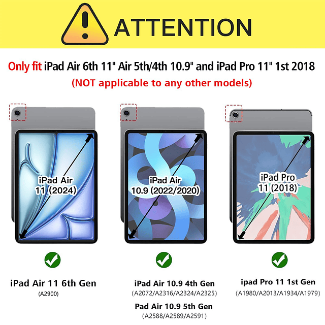 Funda para iPad Air de 6.ª generación de 11 pulgadas M2 2024