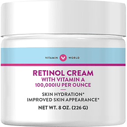 Retinol Cream 100.000 UI 8 oz., Vitamina A, Crema facial