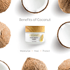 Skincare Crema facial de coco, fórmula hidratante antienveje