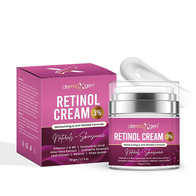 Dermaxgen Retinol Cream - Crema de retinol al 3% (por ciento