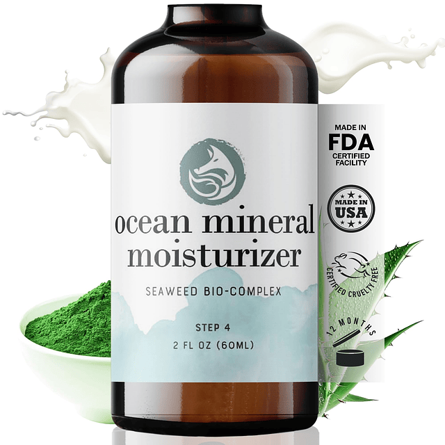 Hidratante facial Ocean Mineral - Vegano - Loción facial nat