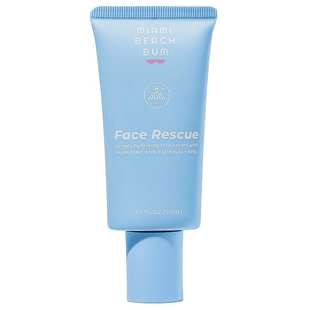 Crema hidratante facial de rescate , ácido hialurónico, escu