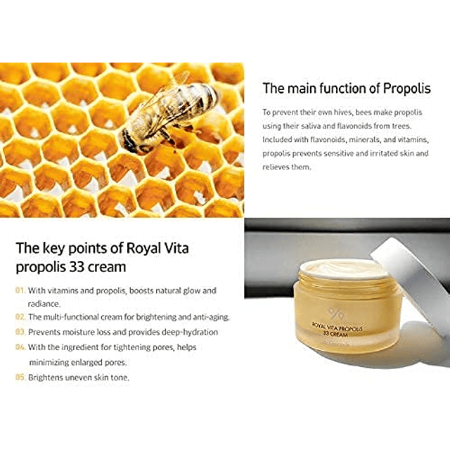 Dr.Ceuracle Royal Vita Propolis 33 Crema (fortalece la piel