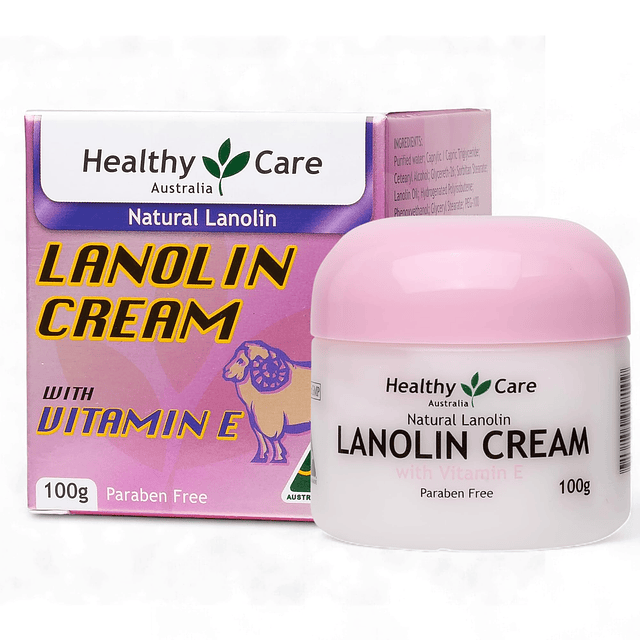 Crema natural de lanolina y vitamina E 100 g (fabricada en A