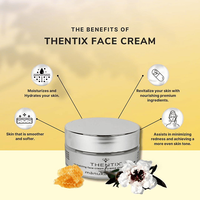 Crema facial , 2 oz, con miel de Manuka, humectante para pie