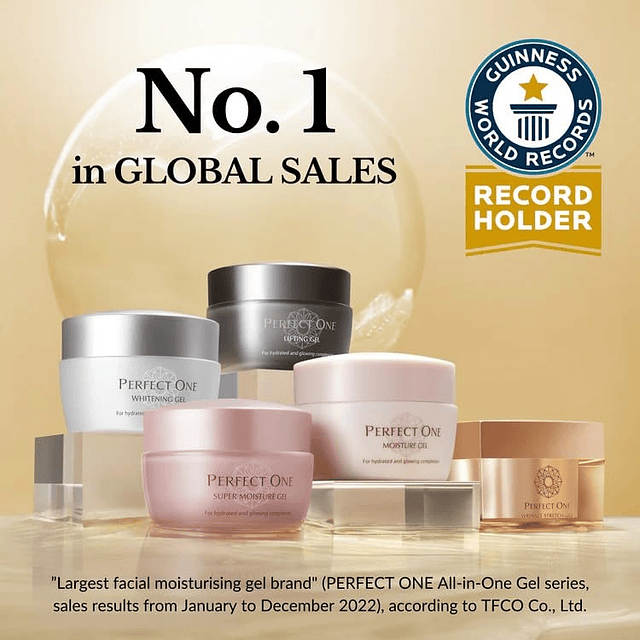 PERFECT ONE Lifting Gel, cuidado de la piel japonés, crema f