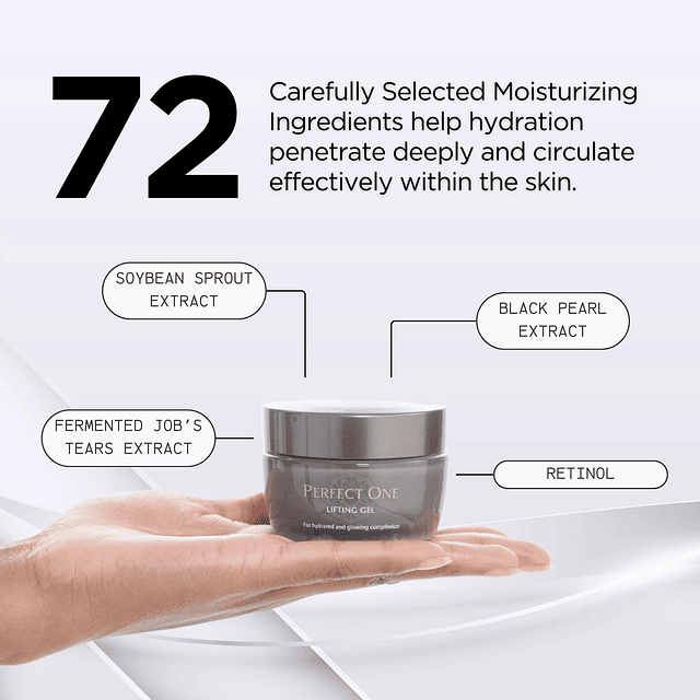 PERFECT ONE Lifting Gel, cuidado de la piel japonés, crema f