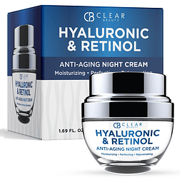 Crema hidratante facial con ácido hialurónico y retinol - Re