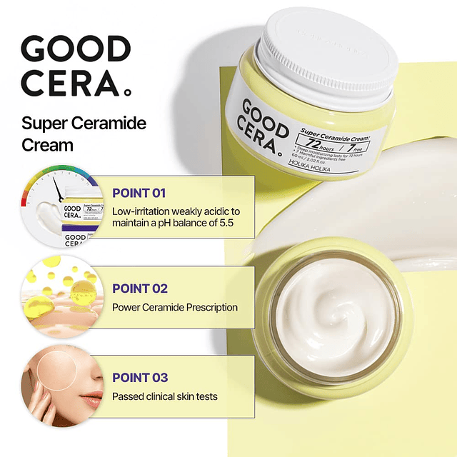 Good Cera Crema Súper Ceramida | Crema facial calmante y hum