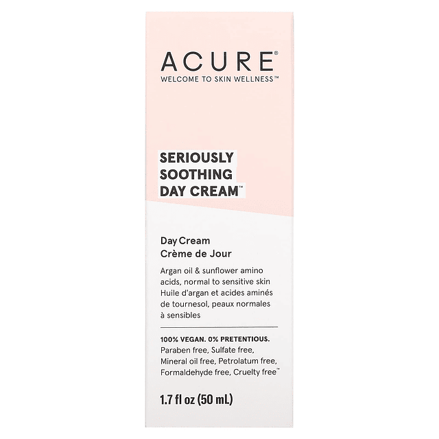 ACURE Acure Seriously Soothing, Crema de día, 1,7 fl oz (50