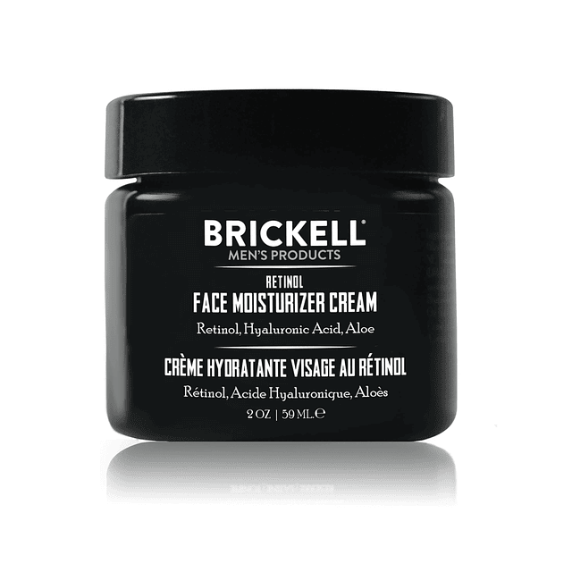 Brickell Men's Retinol Face Moisturizer Cream para hombres,