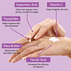 Crema facial hidratante de ácido hialurónico con vitamina C,