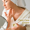 Crema facial humectante con aceite de argán batido para muje